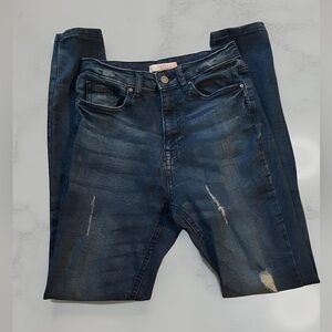 Distressed High-Rise Jeans